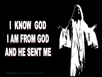 John 7:29 I Am Sent From God (black)